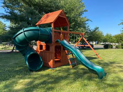 swingset warehouse playset installation woodplay playset upper saddle new jersey